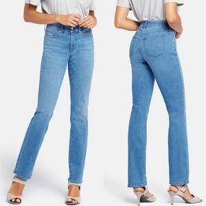 NYDJ Lift Tuck Marilyn Straight Jeans Stunning Blue Womens Size XL Stretch Denim